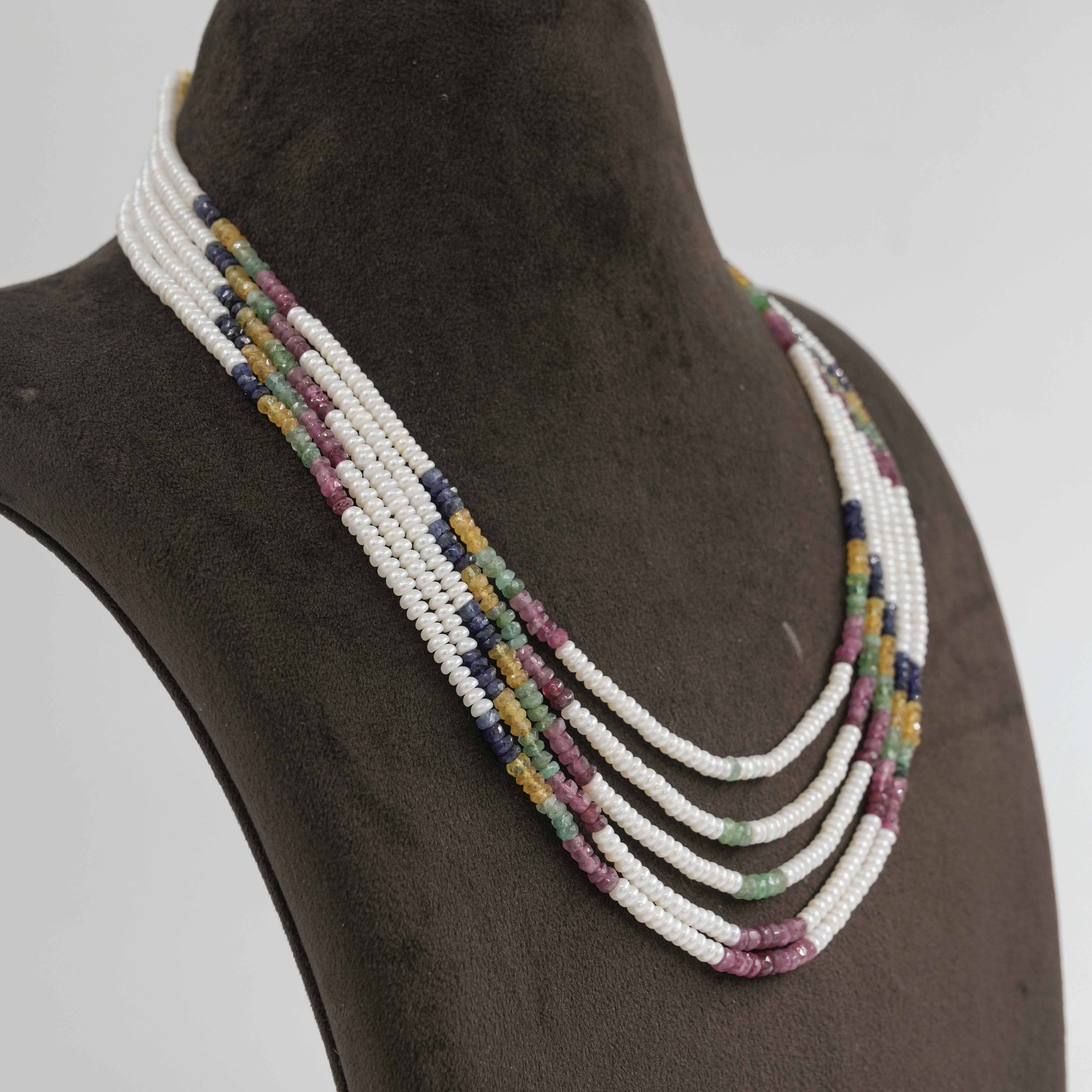 Order Natural Rainbow Pearl Necklace online in Hyderabad